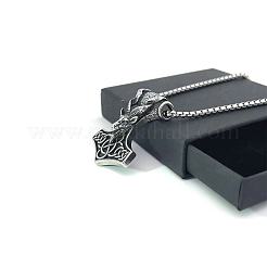Мужские ожерелья из нержавеющей стали с подвеской в виде головы козла-молота FS5334