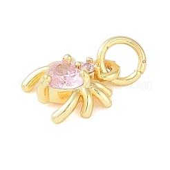 Латунные микро проложить кубического циркония подвески KK-S390-03G-01