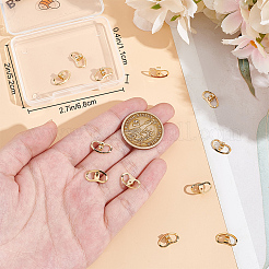 12 шт. латунные гайки для сережек KK-BBC0016-32