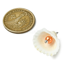 Подвески из натурального ракушечного и искусственного жемчуга PALLOY-JF03376-02