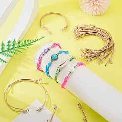 20 cordon en polyester ciré pour la fabrication de bracelets&nbsp;AJEW-TAC00086