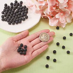 200 шт. Натуральные бусины из лавы G-CJ0001-51