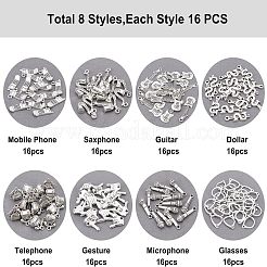 128шт 8 стиля сплава тибетского стиля большие подвески&nbsp;TIBEP-FH0001-16
