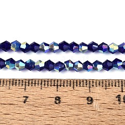 Ab color plateado cuentas de perlas de vidrio transparente&nbsp;GLAA-G127-01-01Q
