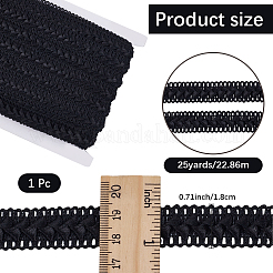 Полиэстеровая лента-сороконожка с плетением из кружева OCOR-WH20012-25A