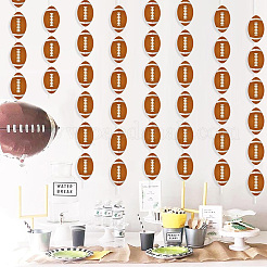 Rugby-Dekorationsbanner aus Papier zum Aufhängen&nbsp;AJEW-SP0004-84