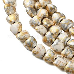 Нити из синтетических бирюзовых бусин&nbsp;TURQ-P002-01A-06