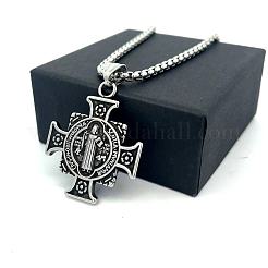 Мужские подвески в виде креста Святого Бенедикта из нержавеющей стали 304.&nbsp;QR6322