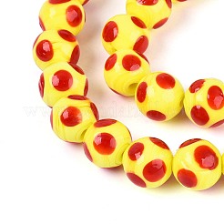 Бусы лэмпворк ручной работы&nbsp;LAMP-N037-02E