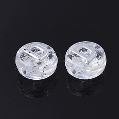Placcatura perline acrilico trasparente&nbsp;MACR-T032-03G