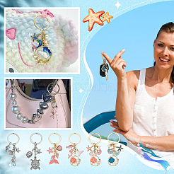 6шт 6 стиля брелок из цинкового сплава KEYC-PH0002-16