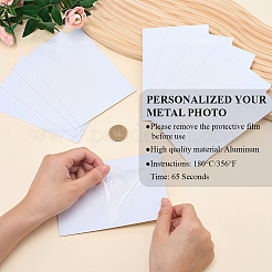 10 шт. 2-цветная алюминиевая термотрансферная печать пустая индикаторная пластина&nbsp;DIY-CP0013-30