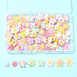 100 шт. 8 стиля полупрозрачных и непрозрачных кабошонов из смолы RESI-FS0002-32