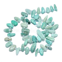 Chapelets de perles en amazonite naturelle&nbsp;G-G106-J03-01