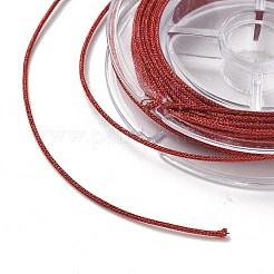 ポリエステルメタリック糸  魚糸入り  ラウンド  暗赤色  1mm&nbsp;OCOR-D301-06