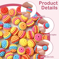 60шт бусины из АБС-пластика KY-FS0001-25A