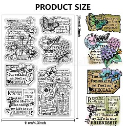 ПВХ пластиковые прозрачные штампы DIY-WH0631-0556