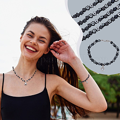 2 нити стеклянных бусин миллефиори ручной работы LAMP-GA0001-17B-01