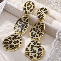 Pendientes colgantes de aleación acrílica&nbsp;EJEW-M075-01G-03