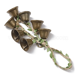 Лист железный колокольчик подвеска украшение HJEW-TA00377