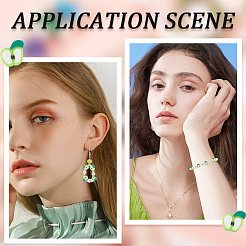 200шт бусины из полимерной глины ручной работы CLAY-SC0001-64B