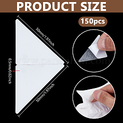 150шт пластиковый воротник для рубашки священнослужителя AJEW-BC0008-95