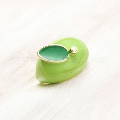 Латунные эмалевые манжеты для женщин&nbsp;LS-RJEW-B138-01G-01