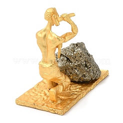 Сплав шахтерских украшений с необработанным природным халькопиритом&nbsp;PW23041817463