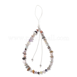 Ремешки для мобильных телефонов из натуральных и синтетических драгоценных камней HJEW-JM03327-02