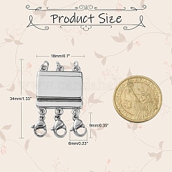 Коробка из цинкового сплава конвертер с магнитными застежками&nbsp;LS-PALLOY-C159-02P
