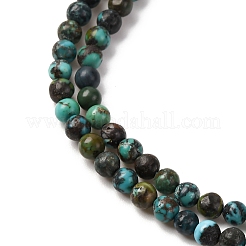 Хубэй природных бирюзовый бисер нитей G-M411-A02-01
