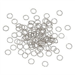 Anneaux de jonction en laiton, anneaux de jonction ouverts, platine, 24 jauge, 4x0.5mm, diamètre intérieur: 2.5 mm