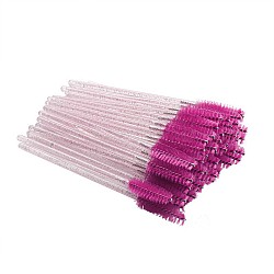 Нейлоновая одноразовая кисть для бровей, палочки для туши, принадлежности для макияжа, средне фиолетовый красный, 97 см