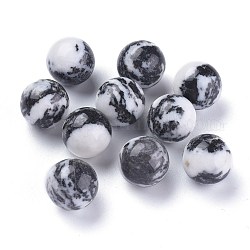 Perle di diaspro zebra naturale, sfera di pietre preziose, Senza Buco / undrilled, tondo, 17.5~18mm