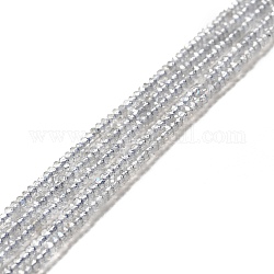 Chapelets de perles en labradorite naturelle , rondelle, 2x1.5mm, Trou: 0.5mm, Environ 283~289 pcs/chapelet, 15.04~15.55 pouce (38.3~39.5 cm)