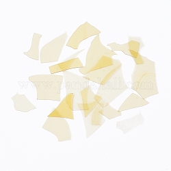 Coe 90 schmelzbare Konfetti-Glas-Chips, für diy kreative geschmolzene glaskunststücke, papayawhip, 5.5~62.5x2.5~35x0.1~1.5 mm