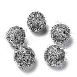 Palle di feltro di lana, grigio, 18~22mm