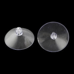 透明なポリ塩化ビニールの吸盤  透明  50x19mm  穴：5mm