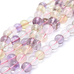 Brins de perles de quartz mélangés naturels, ronde, 8mm, Trou: 1mm, Environ 52 pcs/chapelet, 16.34 pouce (41.5 cm)