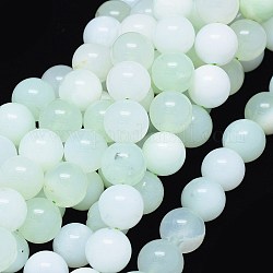 Naturali verde opale perle fili, tondo, 12mm, Foro: 1 mm, circa 33pcs/filo, 15.2 pollice (38.8 cm)