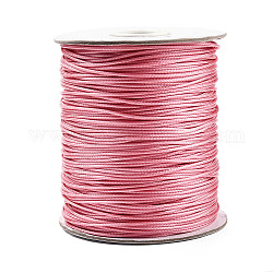 Koreanisch Gewachst Polyester-Schnur Wachsschnur Gewachste Kordel, Perlenschnur, rosa, 1.2 mm, ca. 185 Yards / Rolle