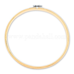Cerchi da ricamo, anello a cerchio punto croce cerchio di bambù, per ricamo e punto croce, bianco antico, 107mm, diametro interno: 95mm