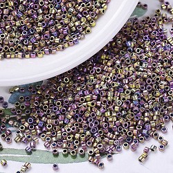 MIYUKI Delica Beads, Cylinder, Japanese Seed Beads, 11/0, (DB0541) Spectrum Gold(Palladium Plated AB), 1.3x1.6mm, Hole: 0.8mm, about 10000pcs/bag, 50g/bag