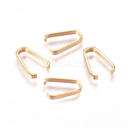 201 Stainless Steel Open Quick Link Connectors, Linking Rings, Golden, 11.5x7.8x1.6mm