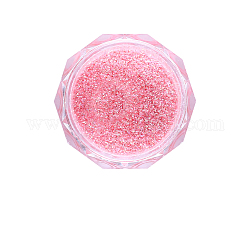 Poudre de paillettes pour nail art brillant, pour nail art conseils décoration, rose, 0.1~0.5x0.1~0.5mm, environ 0.5,g/boîte