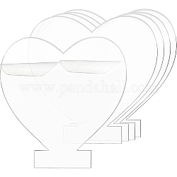 Tablero de luz acrílica benecreat, corazón, Claro, 14.3x15x0.2 cm