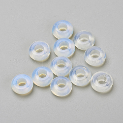 Perlas opalite, rerondana plana, 10.5x4.5mm, agujero: 4 mm
