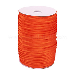 Cintas de fibra de poliéster, naranja, 3/8 pulgada (11 mm), 100 m / rollo