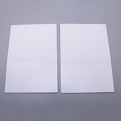 Sets de papier mousse éponge eva, avec double dos adhésif, antidérapant, rectangle, blanc, 30x21x0.1 cm