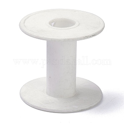 (defekter Restpostenverkauf), Kunststoff leere Spulen für Draht, Fadenspulen, weiß, 6.6x6.15 cm